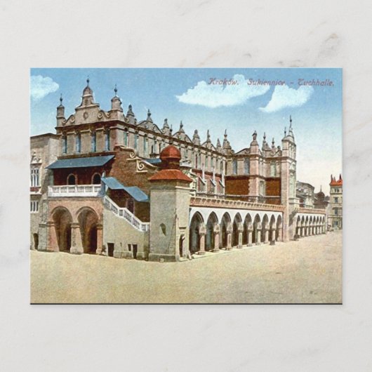 Old Briefkaart - Cloth Hall, Krakow, Polen (Voorkant)