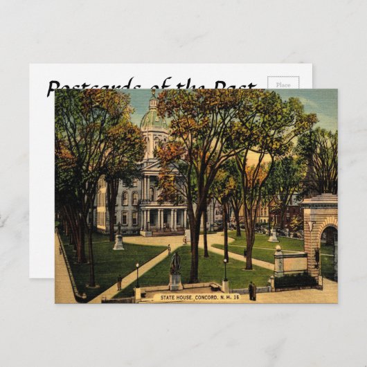 Old Briefkaart - Concord, New Hampshire (Voorkant / Achterkant)