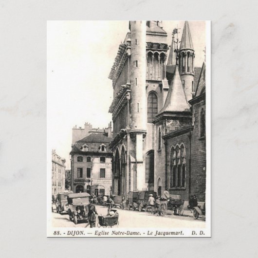 Old Briefkaart - Dijon, Cote d'Or, Frankrijk (Voorkant)
