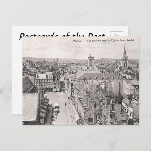 Old Briefkaart - Dijon, Côte-d'Or, Frankrijk. (Voorkant / Achterkant)