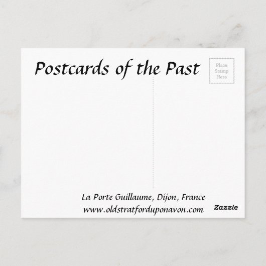 Old Briefkaart - Dijon, Côte d'Or, Frankrijk (Achterkant)