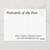 Old Briefkaart - Dodge City, Kansas, Verenigde Sta (Achterkant)