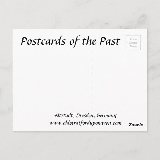 Old Briefkaart - Dresden, Duitsland (Achterkant)