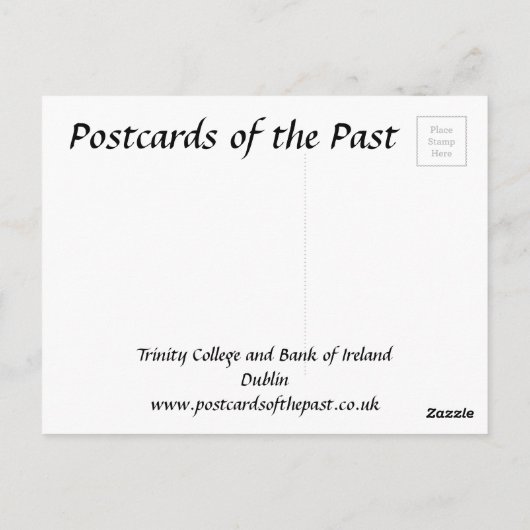 Old Briefkaart - Dublin, Ierland (Achterkant)