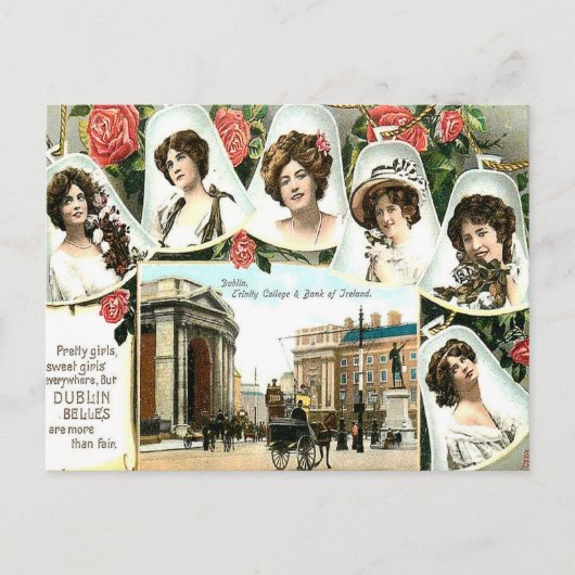 Old Briefkaart - Dublin, Ierland (Voorkant)