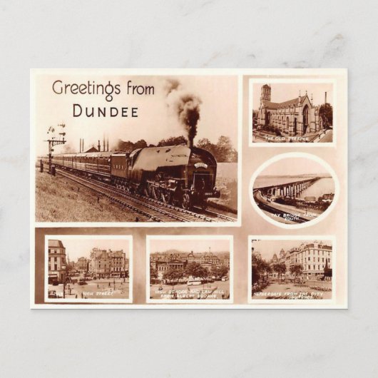 Old Briefkaart - Dundee, Schotland (Voorkant)