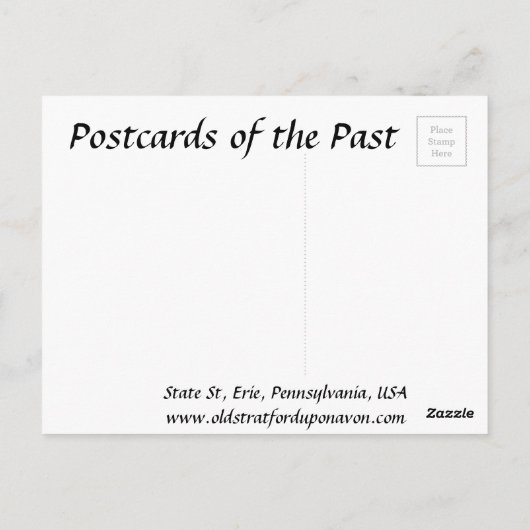 Old Briefkaart - Erie, Pennsylvania (Achterkant)