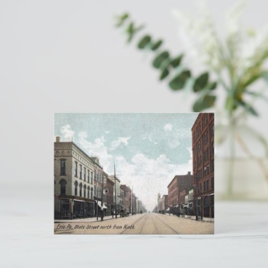 Old Briefkaart - Erie, Pennsylvania (Staand voorkant)