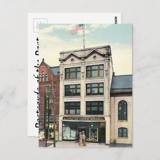 Old Briefkaart - F W Woolworth's, York, Pennsylvan (Voorkant / Achterkant)