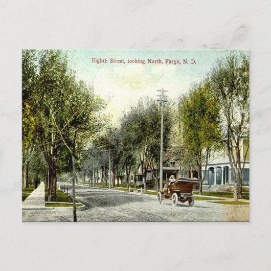 Old Briefkaart - Fargo, North Dakota, Verenigde St (Voorkant)