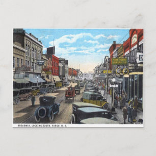 Old Briefkaart - Fargo, North Dakota, Verenigde St