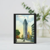 Old Briefkaart, Flat Iron Building, New York City Briefkaart (Staand voorkant)