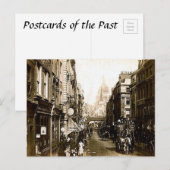 Old Briefkaart - Fleet Street, Londen (Voorkant / Achterkant)