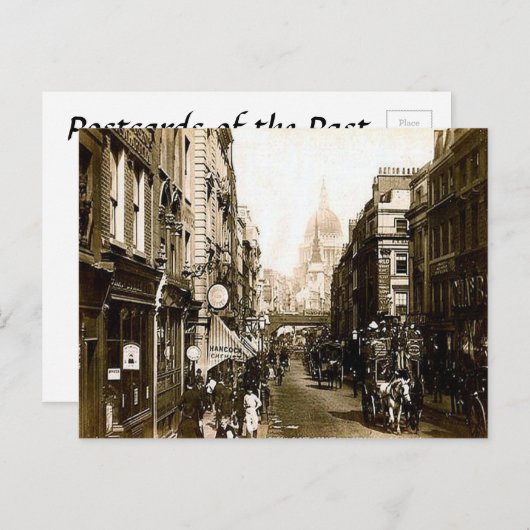 Old Briefkaart - Fleet Street, Londen (Voorkant / Achterkant)