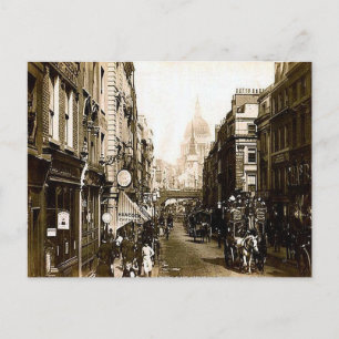 Old Briefkaart - Fleet Street, Londen