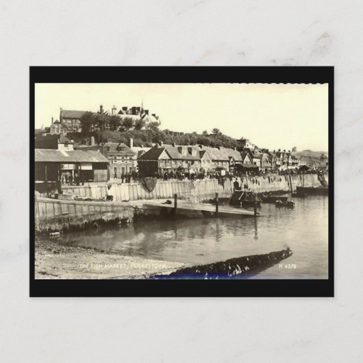Old Briefkaart - Folkestone, Kent (Voorkant)