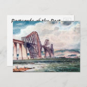 Old Briefkaart - Forth Bridge, Schotland (Voorkant / Achterkant)