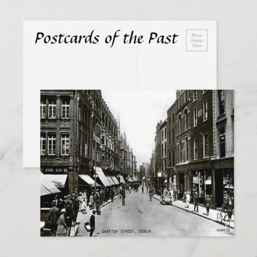 Old Briefkaart - Grafton Street, Dublin (Voorkant / Achterkant)