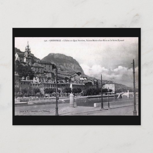 Old Briefkaart - Grenoble, Frankrijk. (Voorkant)