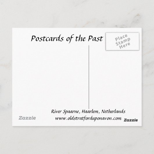 Old Briefkaart - Haarlem, Nederland (Achterkant)