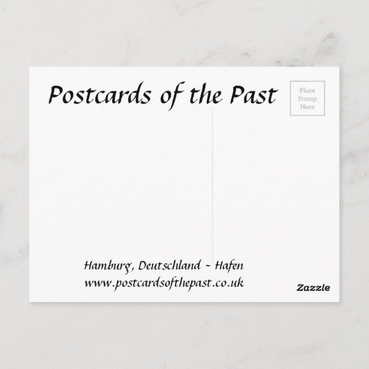 Old Briefkaart - Hamburg, Duitsland. (Achterkant)