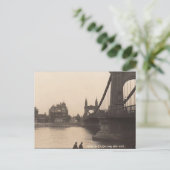 Old Briefkaart - Hammersmith Bridge, Londen (Staand voorkant)