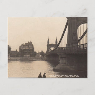 Old Briefkaart - Hammersmith Bridge, Londen