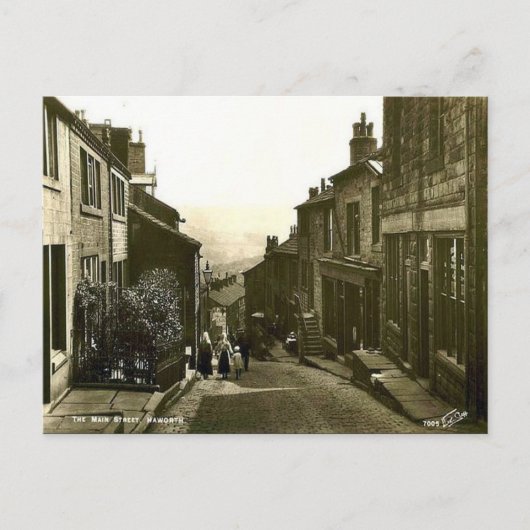 Old Briefkaart - Haworth, Yorkshire (Voorkant)