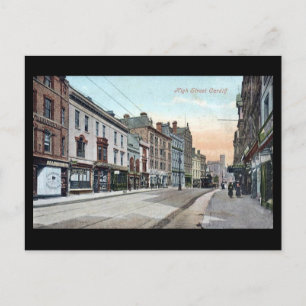 Old Briefkaart, High Street, Cardiff Briefkaart