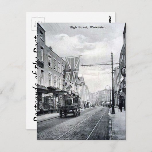 Old Briefkaart - High Street, Worcester (Voorkant / Achterkant)