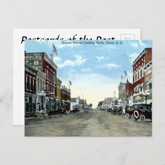 Old Briefkaart - Huron, South Dakota, VS (Voorkant / Achterkant)