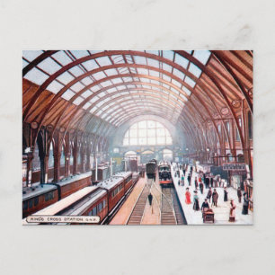 Old Briefkaart - King's Cross Station, Londen