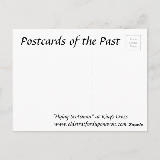 Old Briefkaart - King's Cross Station, Londen (Achterkant)