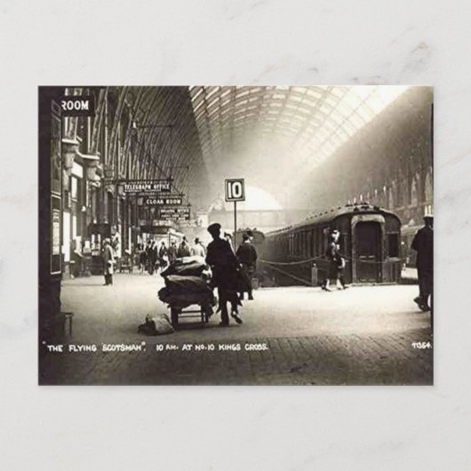 Old Briefkaart - King's Cross Station, Londen (Voorkant)