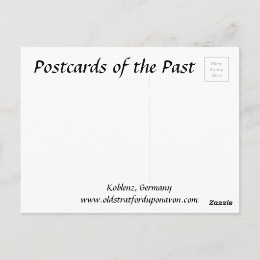 Old Briefkaart - Koblenz, Duitsland (Achterkant)