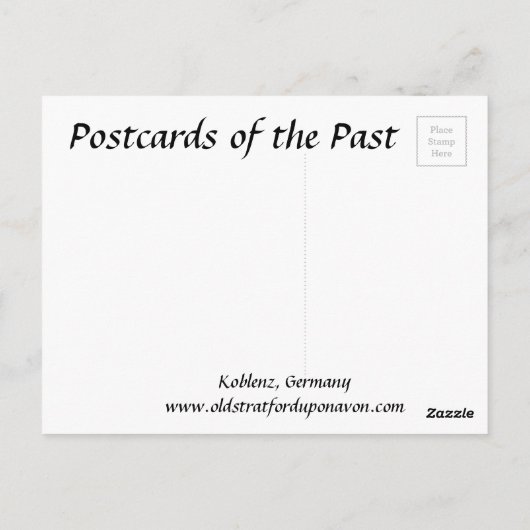 Old Briefkaart - Koblenz, Duitsland (Achterkant)