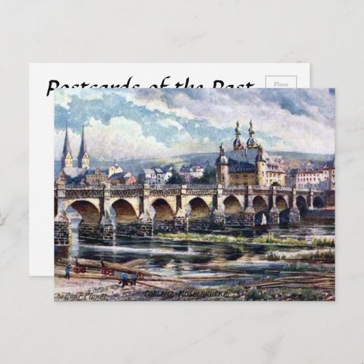 Old Briefkaart - Koblenz, Duitsland (Voorkant / Achterkant)