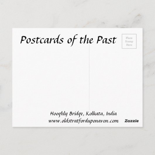 Old Briefkaart - Kolkata, India (Achterkant)