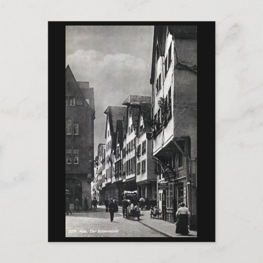 Old Briefkaart - Koln/Keulen, Buttermarkt. (Voorkant)