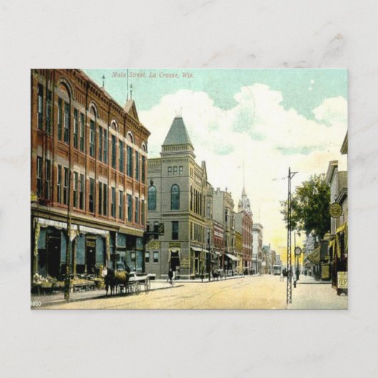 Old Briefkaart - La Crosse, Wisconsin, Verenigde S (Voorkant)