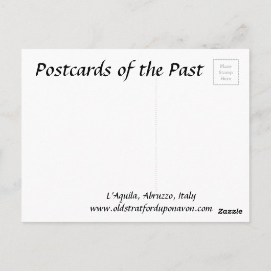 Old Briefkaart - L'Aquila, Abruzzo, Italië (Achterkant)