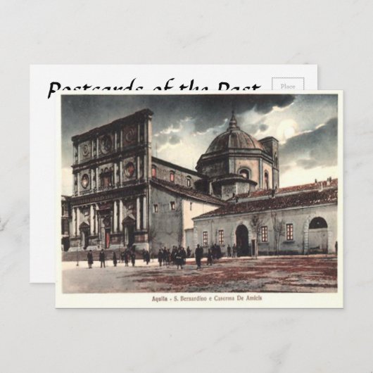 Old Briefkaart - L'Aquila, Abruzzo, Italië (Voorkant / Achterkant)