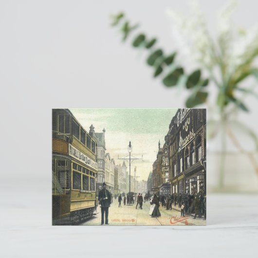 Old Briefkaart - Leeds, Yorkshire (Staand voorkant)