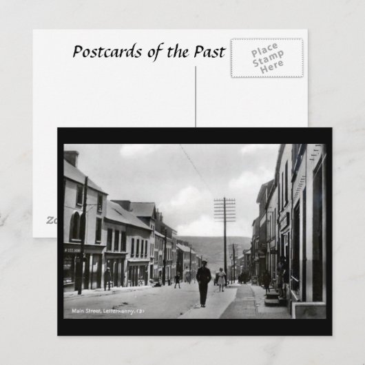 Old Briefkaart - Letterkenny, Co Donegal, Ierland (Voorkant / Achterkant)
