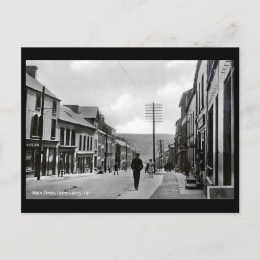 Old Briefkaart - Letterkenny, Co Donegal, Ierland (Voorkant)