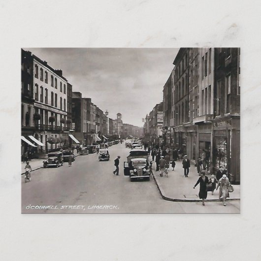 Old Briefkaart - Limerick, Ierland (Voorkant)