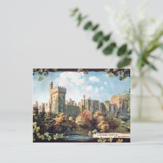 Old Briefkaart - Lismore Castle, Co Waterford (Staand voorkant)