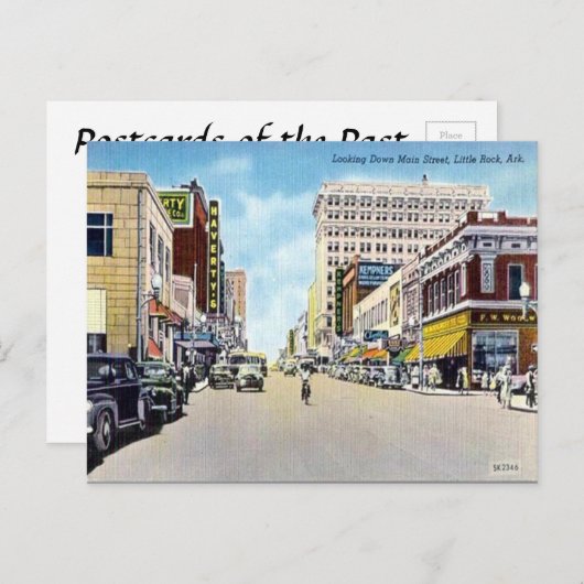 Old Briefkaart - Little Rock, Arkansas, VS (Voorkant / Achterkant)