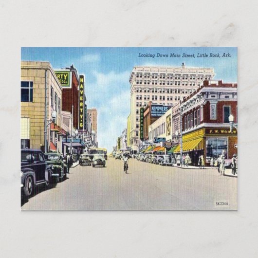 Old Briefkaart - Little Rock, Arkansas, VS (Voorkant)