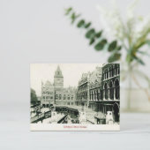Old Briefkaart - Liverpool St Station, Londen (Staand voorkant)